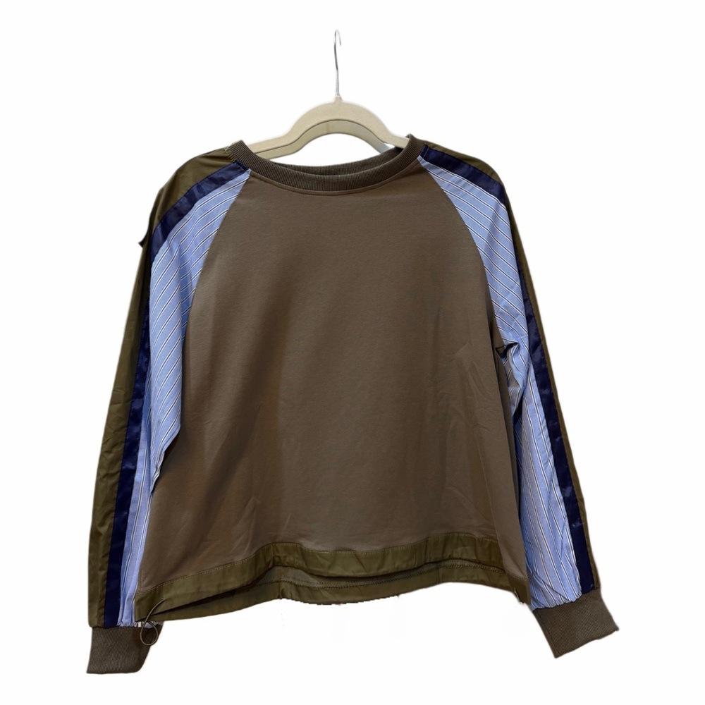 ILLORD Sage & Pinstripe Top